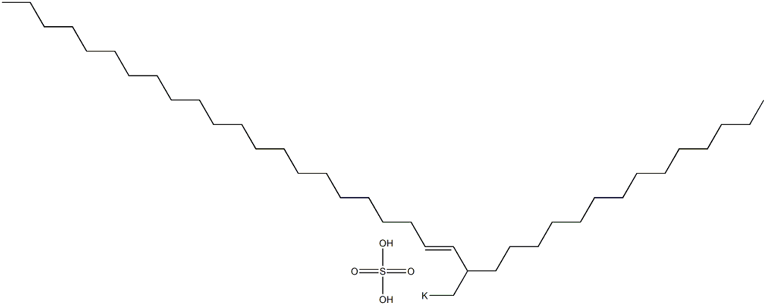 Sulfuric acid 2-tetradecyl-3-tetracosenyl=potassium ester salt 구조식 이미지