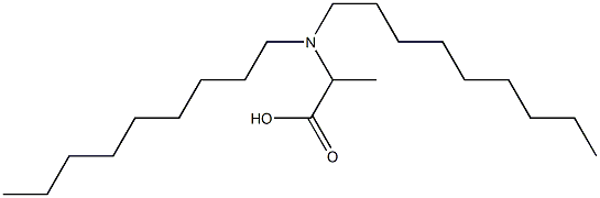 2-(Dinonylamino)propanoic acid 구조식 이미지