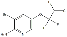 2-Amino-3-bromo-5-(2-chloro-1,1,2-trifluoroethoxy)pyridine 구조식 이미지