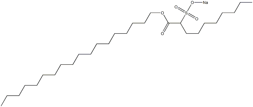 2-(Sodiosulfo)decanoic acid octadecyl ester Structure