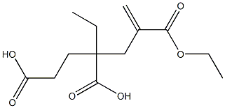 1-Hexene-2,4,6-tricarboxylic acid 2,4-diethyl ester Structure