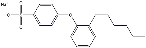 4-(2-Hexylphenoxy)benzenesulfonic acid sodium salt Structure