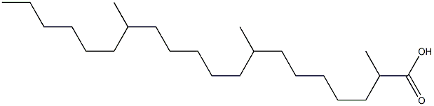 2,8,14-Trimethylicosanoic acid Structure