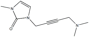 3-Methyl-1-[4-dimethylamino-2-butynyl]-1H-imidazol-2(3H)-one Structure