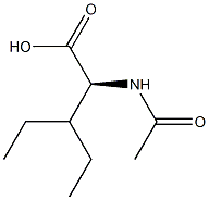 [S,(+)]-2-(Acetylamino)-3-ethylvaleric acid Structure