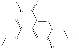 1-(2-Propenyl)-2-oxo-1,2-dihydropyridine-4,5-dicarboxylic acid diethyl ester Structure