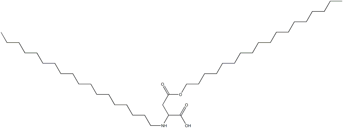 2-Octadecylamino-3-(octadecyloxycarbonyl)propionic acid Structure