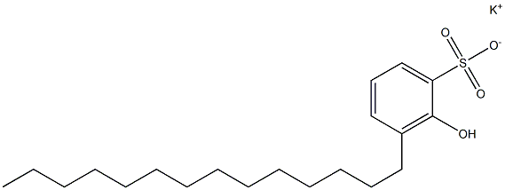 2-Hydroxy-3-tetradecylbenzenesulfonic acid potassium salt Structure