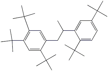 1-(2,4,5-Tri-tert-butylphenyl)-2-(2,5-di-tert-butylphenyl)propane 구조식 이미지