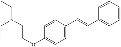 [2-(p-Styrylphenoxy)ethyl]diethylamine 구조식 이미지