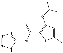 3-Isopropyloxy-5-methyl-N-(1H-tetrazol-5-yl)thiophene-2-carboxamide Structure