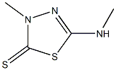 3-Methyl-5-(methylamino)-1,3,4-thiadiazole-2(3H)-thione 구조식 이미지