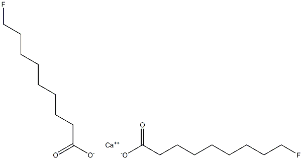 Bis(9-fluorononanoic acid)calcium salt Structure