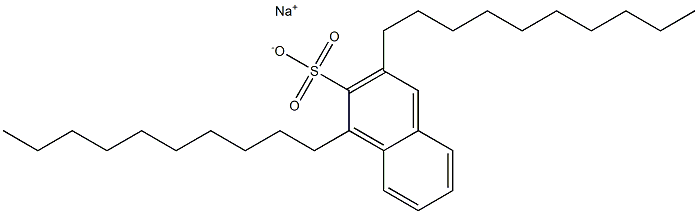 1,3-Didecyl-2-naphthalenesulfonic acid sodium salt 구조식 이미지