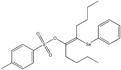 p-Toluenesulfonic acid (E)-1-butyl-2-(phenylseleno)-1-hexenyl ester Structure