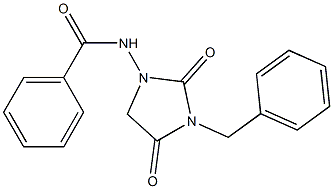 N-(3-Benzyl-2,4-dioxoimidazolidin-1-yl)benzamide Structure