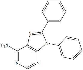 6-Amino-8,9-diphenyl-9H-purine Structure