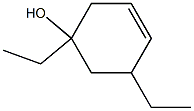 1,5-Diethyl-3-cyclohexen-1-ol Structure