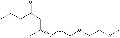 2-[(2-Methoxyethoxy)methoxyimino]-4-heptanone 구조식 이미지