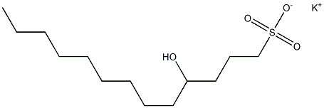 4-Hydroxytridecane-1-sulfonic acid potassium salt 구조식 이미지