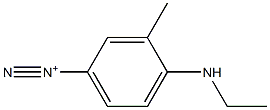 4-(Ethylamino)-3-methylbenzenediazonium Structure