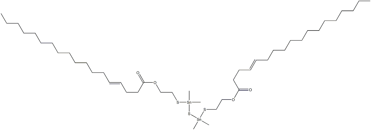 Bis[dimethyl[[2-(3-heptadecenylcarbonyloxy)ethyl]thio]stannyl] sulfide Structure