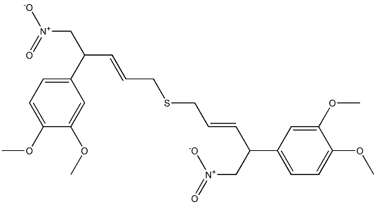 [1-(3,4-Dimethoxyphenyl)-2-nitroethyl]2-propenyl sulfide 구조식 이미지