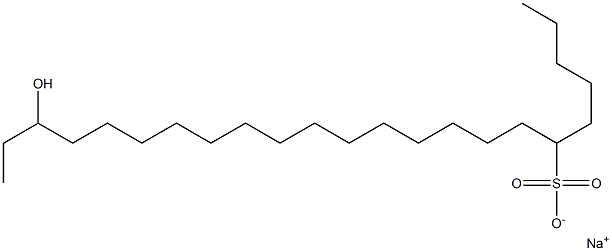 21-Hydroxytricosane-6-sulfonic acid sodium salt 구조식 이미지