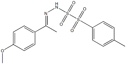 4'-Methoxyacetophenone (tosylsulfonyl)hydrazone 구조식 이미지