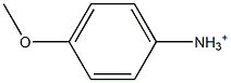 4-Methoxybenzenaminium Structure