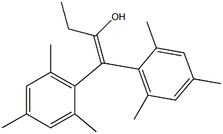 2,2-Bis(2,4,6-trimethylphenyl)-1-ethylethene-ol Structure