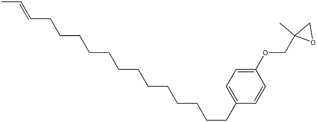 4-(14-Hexadecenyl)phenyl 2-methylglycidyl ether 구조식 이미지