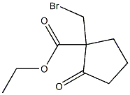 1-Oxo-2-(bromomethyl)cyclopentane-2-carboxylic acid ethyl ester 구조식 이미지