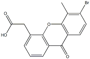 6-Bromo-5-methyl-9-oxo-9H-xanthene-4-acetic acid Structure