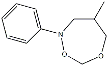 2-Phenyl-4-methyl-tetrahydro-1,6,2-dioxazepine 구조식 이미지