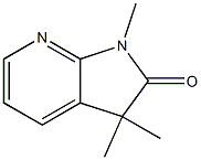 1,3-Dihydro-1,3,3-trimethyl-2H-pyrrolo[2,3-b]pyridin-2-one Structure