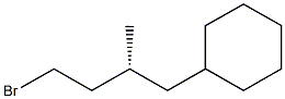 (-)-[(R)-4-Bromo-2-methylbutyl]cyclohexane 구조식 이미지