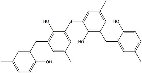 2,2'-Thiobis[6-(2-hydroxy-5-methylbenzyl)-4-methylphenol] Structure