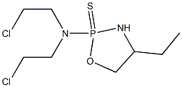 2-[Bis(2-chloroethyl)amino]-4-ethyl-1,3,2-oxazaphospholidine 2-sulfide Structure