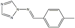 1-(p-Methylbenzylideneamino)-1H-1,2,4-triazole Structure