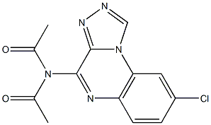 4-Diacetylamino-8-chloro[1,2,4]triazolo[4,3-a]quinoxaline Structure