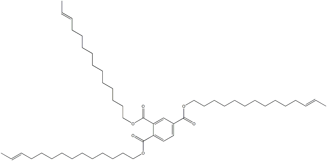 1,2,4-Benzenetricarboxylic acid tri(12-tetradecenyl) ester 구조식 이미지