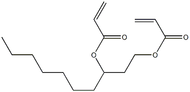 Diacrylic acid 1,3-decanediyl ester Structure