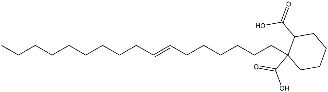 Cyclohexane-1,2-dicarboxylic acid hydrogen 1-(7-heptadecenyl) ester 구조식 이미지