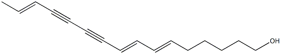 (6E,8E,14E)-6,8,14-Hexadecatriene-10,12-diyn-1-ol Structure