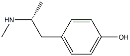 (1R)-N,1-Dimethyl-2-(4-hydroxyphenyl)ethanamine 구조식 이미지