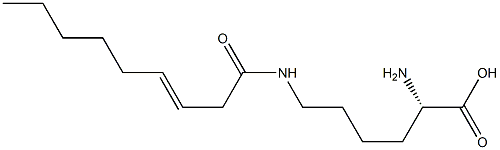 N6-(3-Nonenoyl)lysine 구조식 이미지