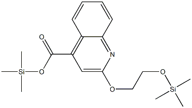 2-(2-Trimethylsilyloxyethoxy)-4-quinolinecarboxylic acid trimethylsilyl ester Structure