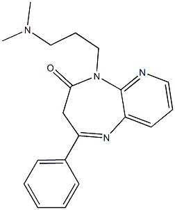 2-Phenyl-5-[3-(dimethylamino)propyl]-3H-pyrido[2,3-b][1,4]diazepin-4(5H)-one Structure