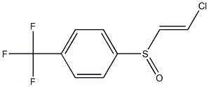 [(E)-2-Chloroethenyl](4-trifluoromethylphenyl) sulfoxide 구조식 이미지